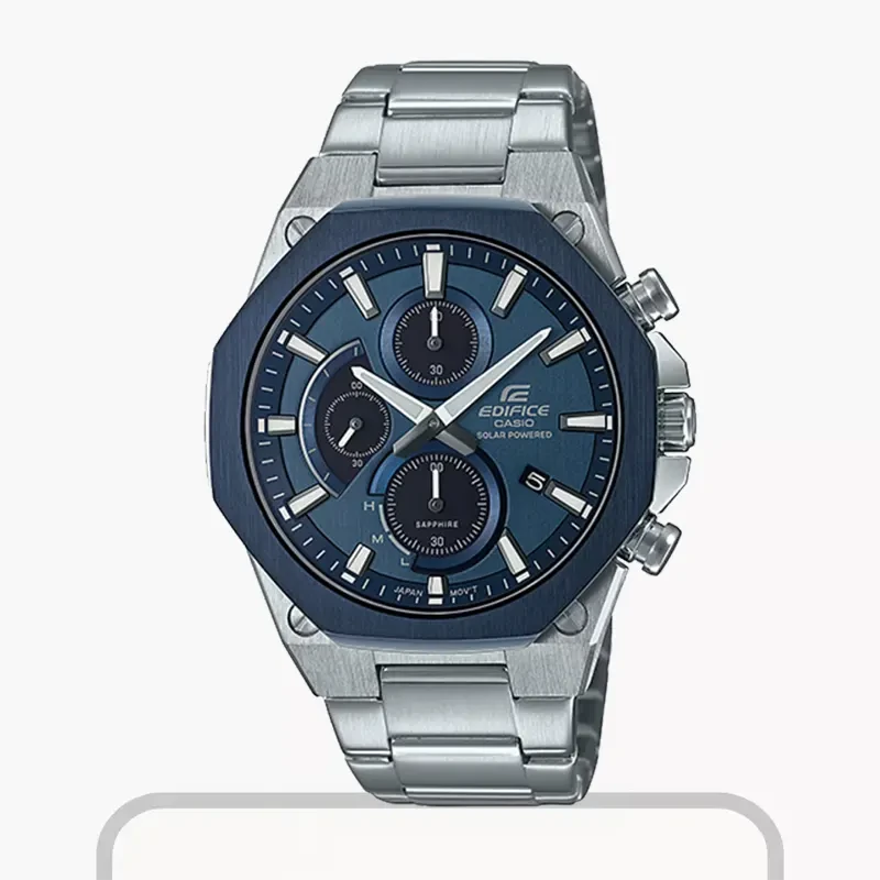 Casio Edifice Solar Powered Blue Dial Men's Watch- EFS-S570DB-2A